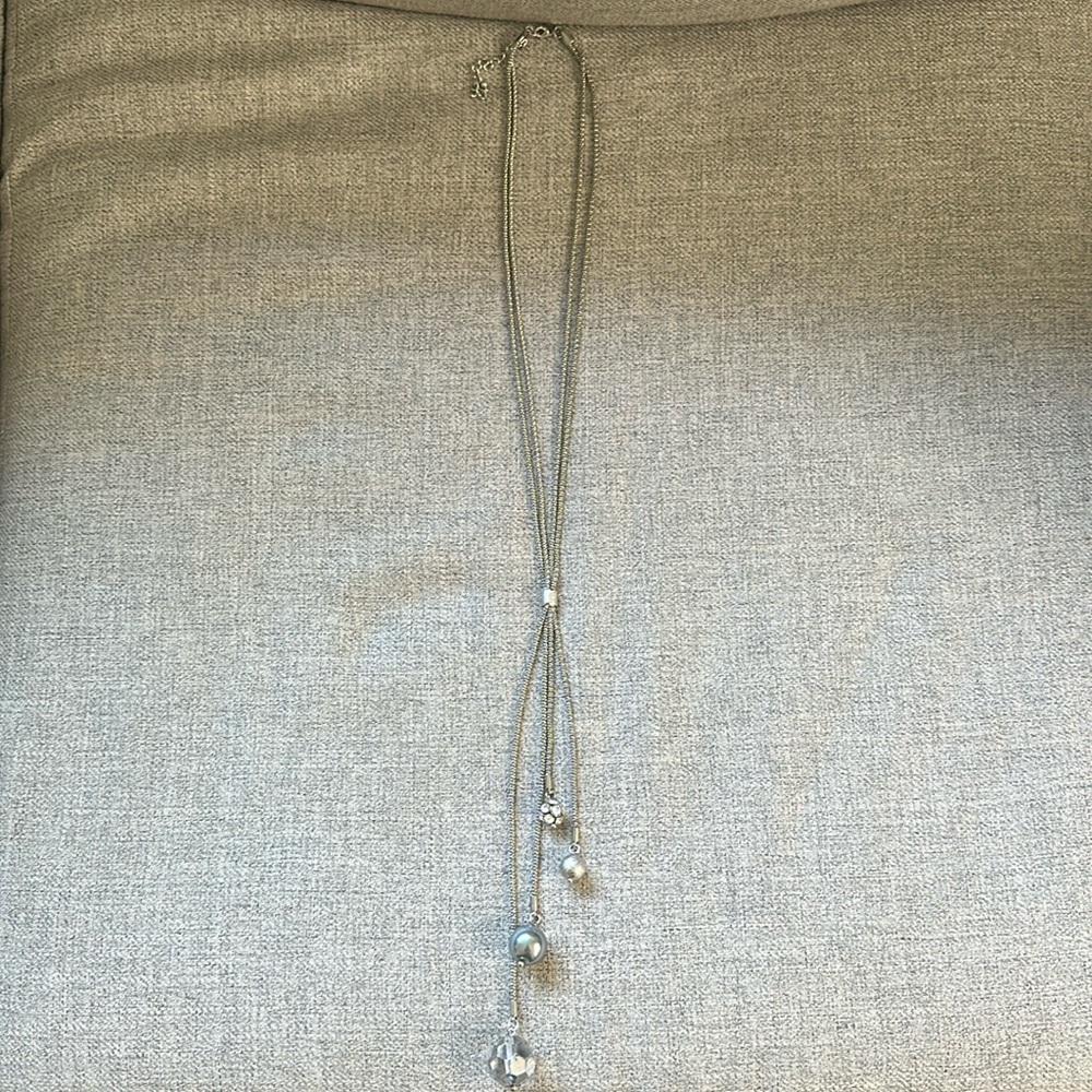 Lia Sophia silver strand necklace